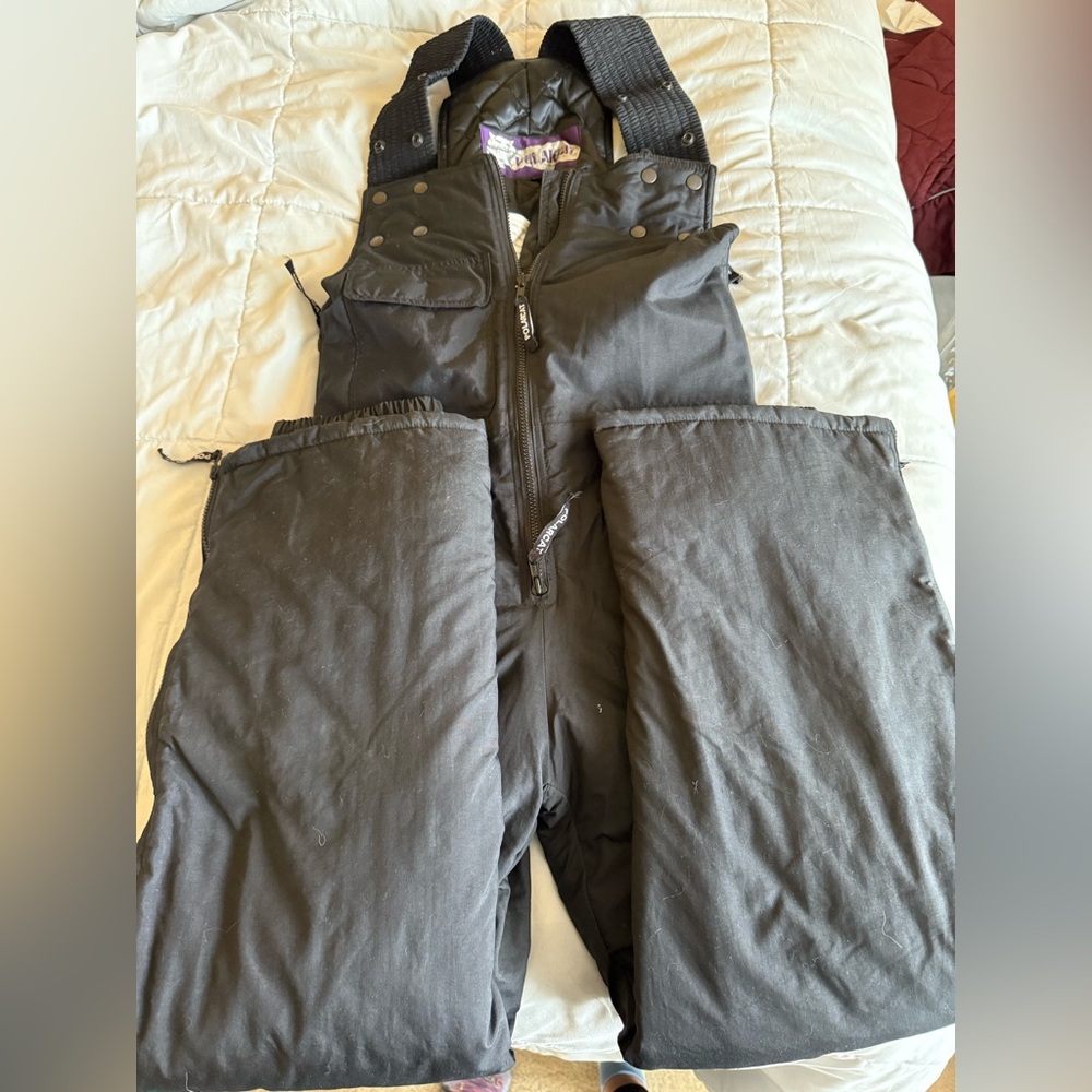 Polarcat Women’s XXS Black Snowmobile Bibs • Insulated Quilted Winter Wear